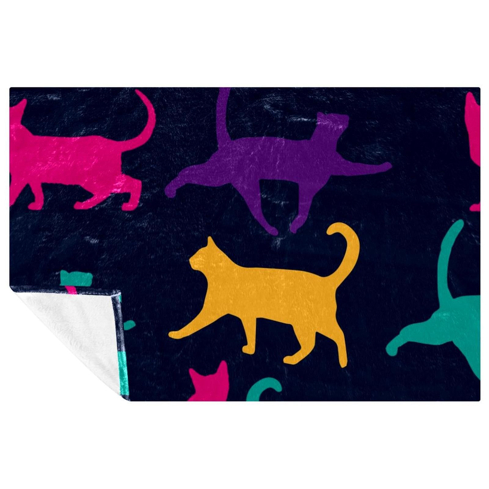 Tapis de canapé chat coloré chaud et lavable pour ne plus jamais avoir froid en lisant