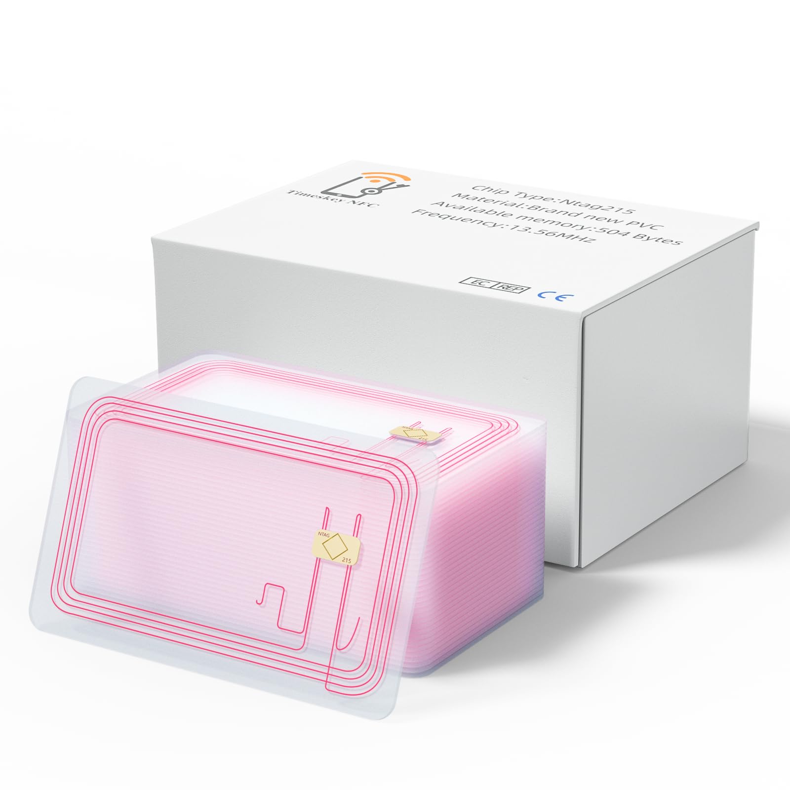 100pcs NFC Card NFC Tags NFC Clear Amiibo Cards NFC Cards Blank Ntag215 Cards NFC 215 Cards Rewritable NFC Chip Compatible with Amiibo and TagMo for All Phone NFC Enabled