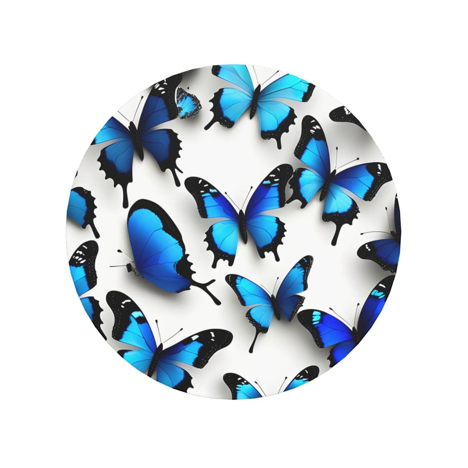 Many Blue Butterflies Print Refrigerator Magnet,Magnets For Refrigerator Decoration, Kitchen, Office, Wall
