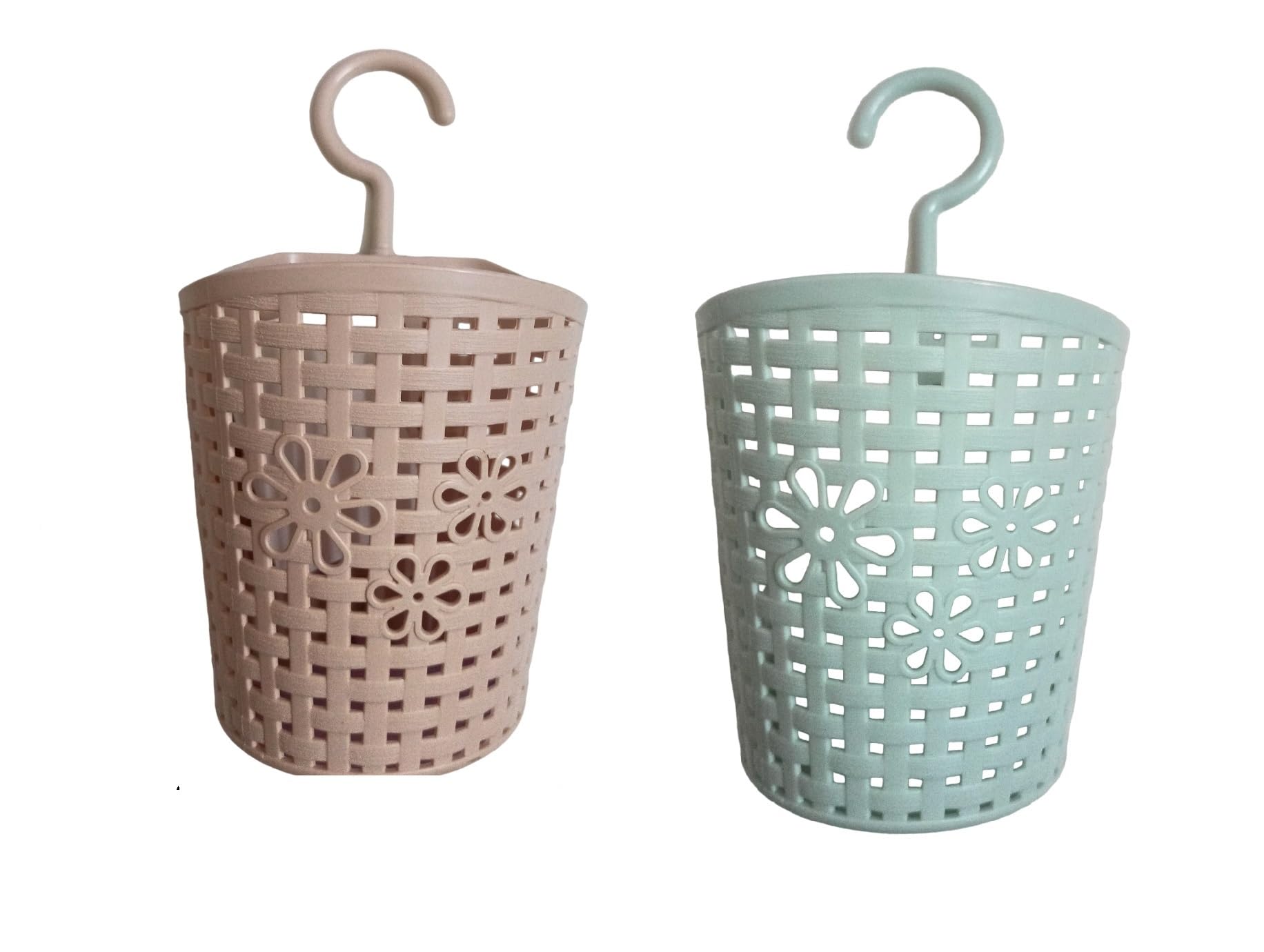 BHARANI MART- Multipurpose Small Hanging Storage Organiser || Basket with Hook || Dustbin || Shelf Drainer Space Saver For Kitchen, Bathroom & Office (Size:5.5x4.7Inch) (Grey- 2nos) (B0D2Q8M84D) Amazon Price History, Amazon Price Tracker