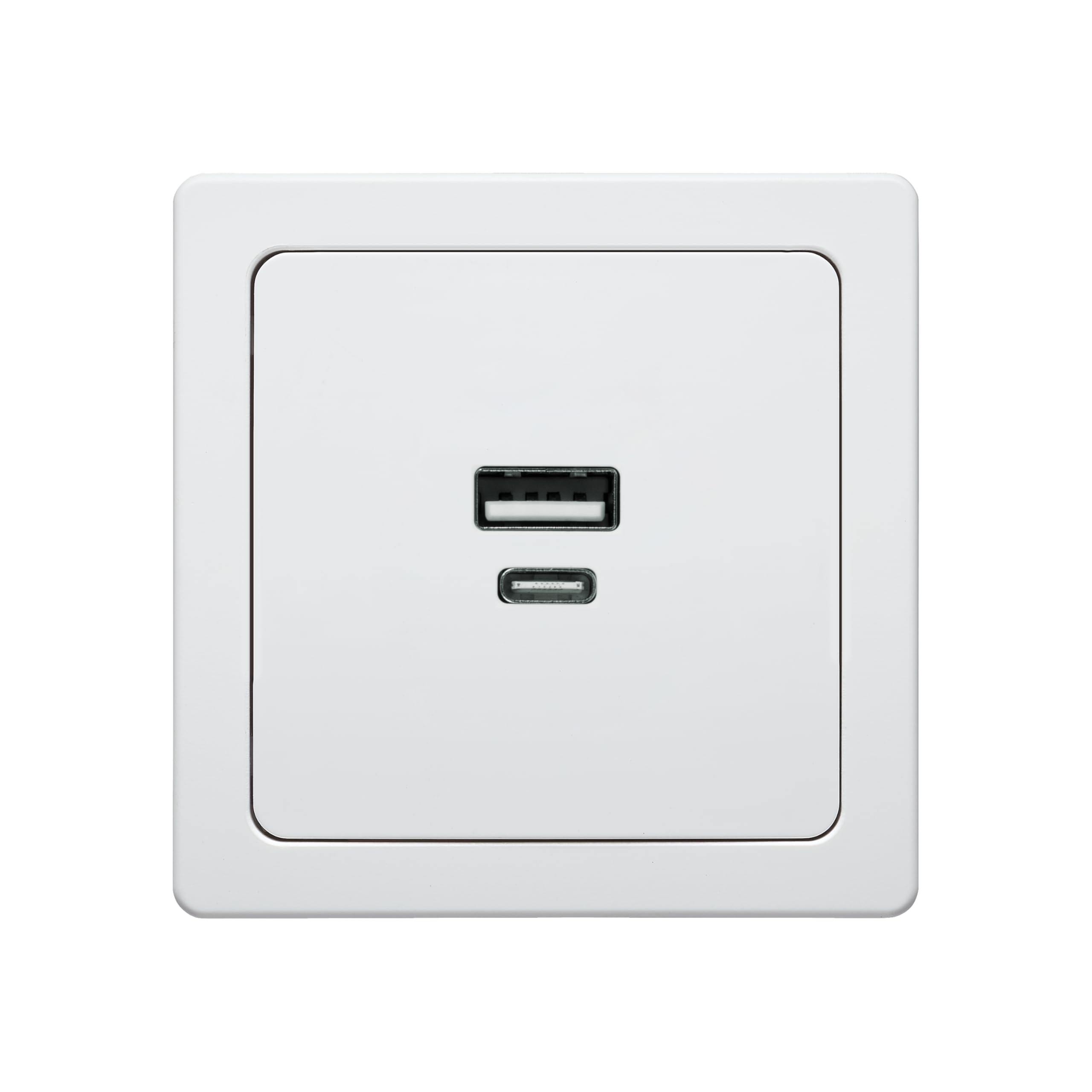 DEBFLEX - Blok - Prise USB Double 3,1A (Prises USB-A et C) - Prise Murale - Pose en Saillie - Idéale Rénovation - Blanc (Lot de 2)
