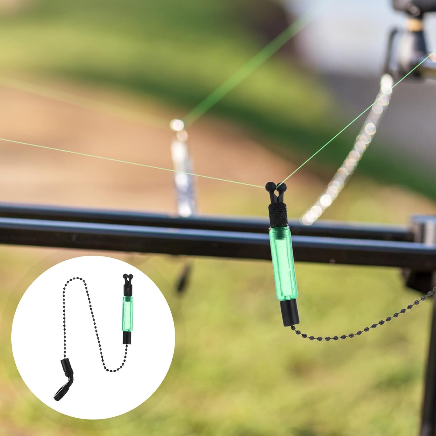 Toddmomy 3pcs Fishing Alarm Fishing Accessories Carp Bite Indicator Hanger Rack
