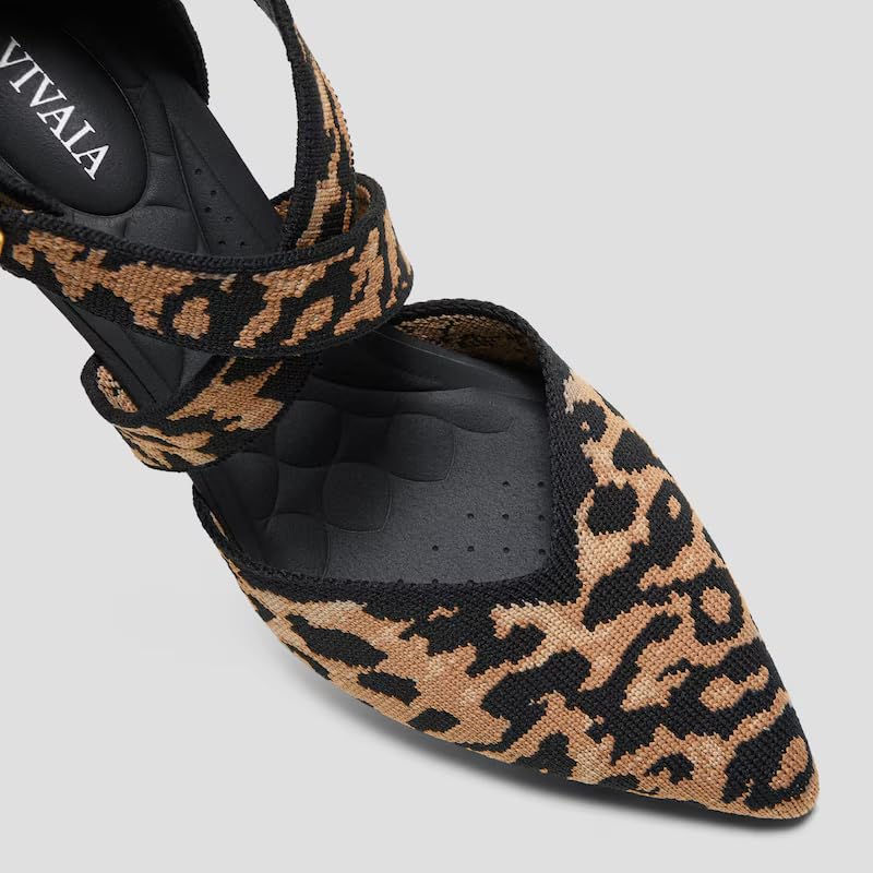 VIVAIA Anabelle Pointed-Toe Cross-Strap Stilettos4