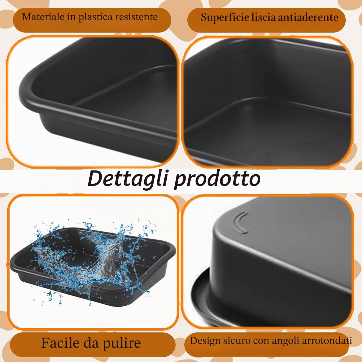 Lettiera per gatti anziani con ingresso basso, 3 pezzi, dimensioni extra large, con ingresso basso, apertura superiore, per gattini, disabili, anziani e gattini, facile da pulire (grigio scuro)