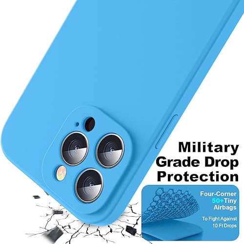 Miniatura 5 de Ktele Compatible con iPhone 14 Pro, funda de silicona líquida de grado AB, cuatro esquinas 50 + bolsas de aire pequeñas a prueba de golpes forro de