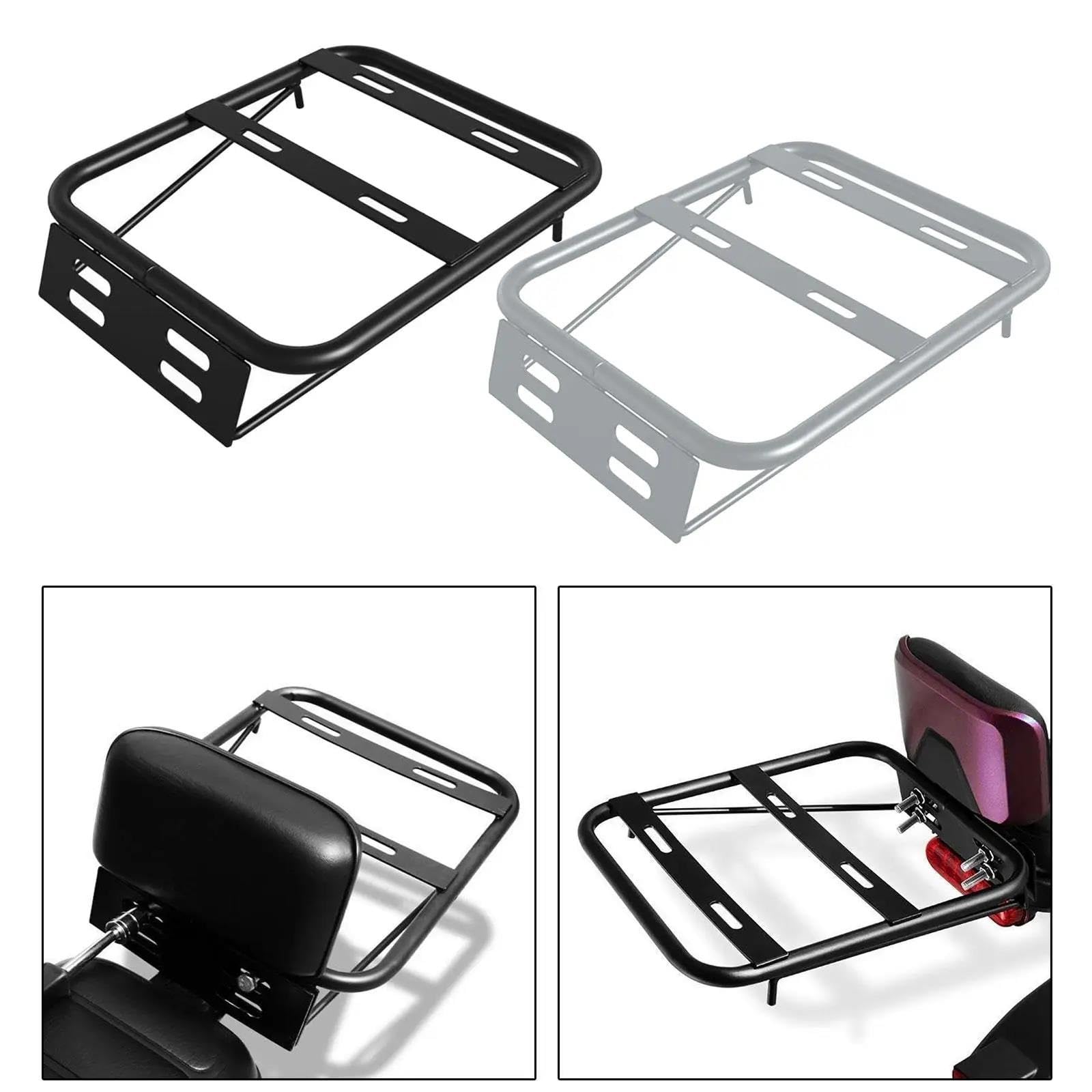 Porte-Bagages Arrière Moto/Vélo Universel - Acier Trempé - Installation Facile Et Amovible - Pour Vélo Electrique, VTT, Ville