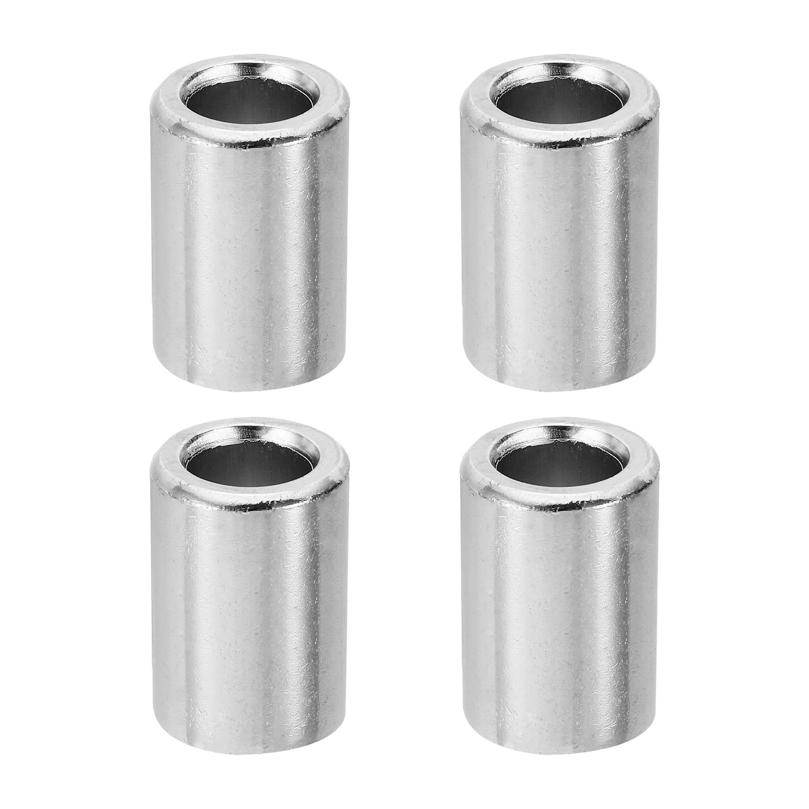 PATIKIL M12 Steel Spacers, 4 Pcs Metal Spacers Steel 12.2mm ID x 20mm OD x 36mm L Carbon Steel Spacer Screw Standoff Round for 1/2in or M12 Screw
