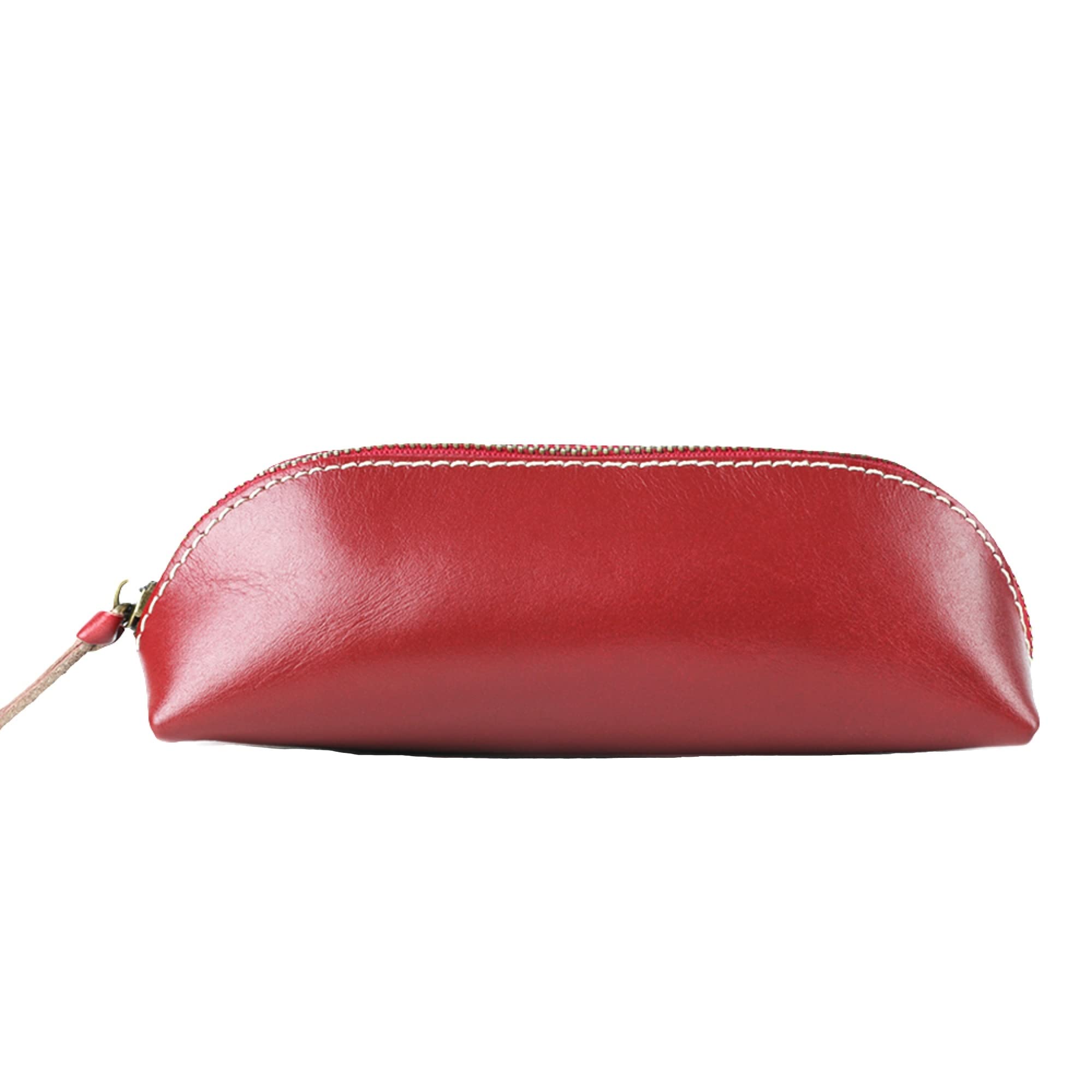 Su.B Pencil Case - Pencil Case - Leather Case - Fits More than 25 Pens - for Men and Women, red, Einheitsgröße, Pocket organiser