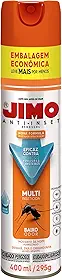 JIMO Anti Inseto Multi Inseticida Eficaz Contra Mosquitos Dengue Pernilongos Moscas Baratas e Formigas Aerossol 400ml