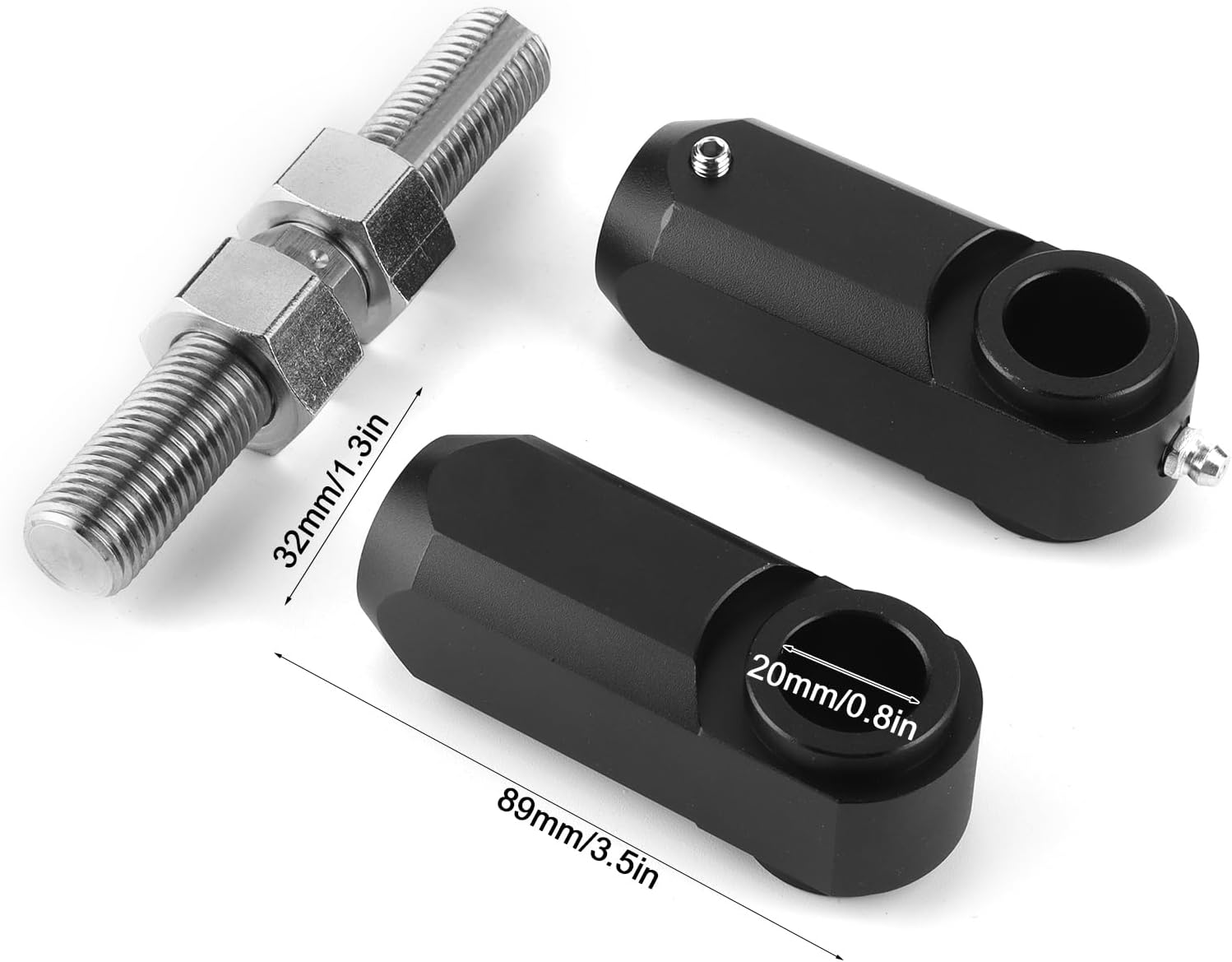 Motorcycle Lowering Drop Link Kit Adjustable Rear Suspension Linkage 1‑4in Drop Height CNC Machined Aluminum Billet for 350 660R 700R ATV