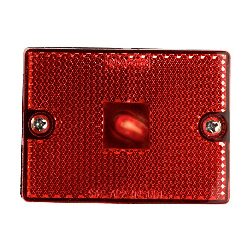 Blazer International B423R Rectangular Clearance/Side Marker Light with Reflex, Red