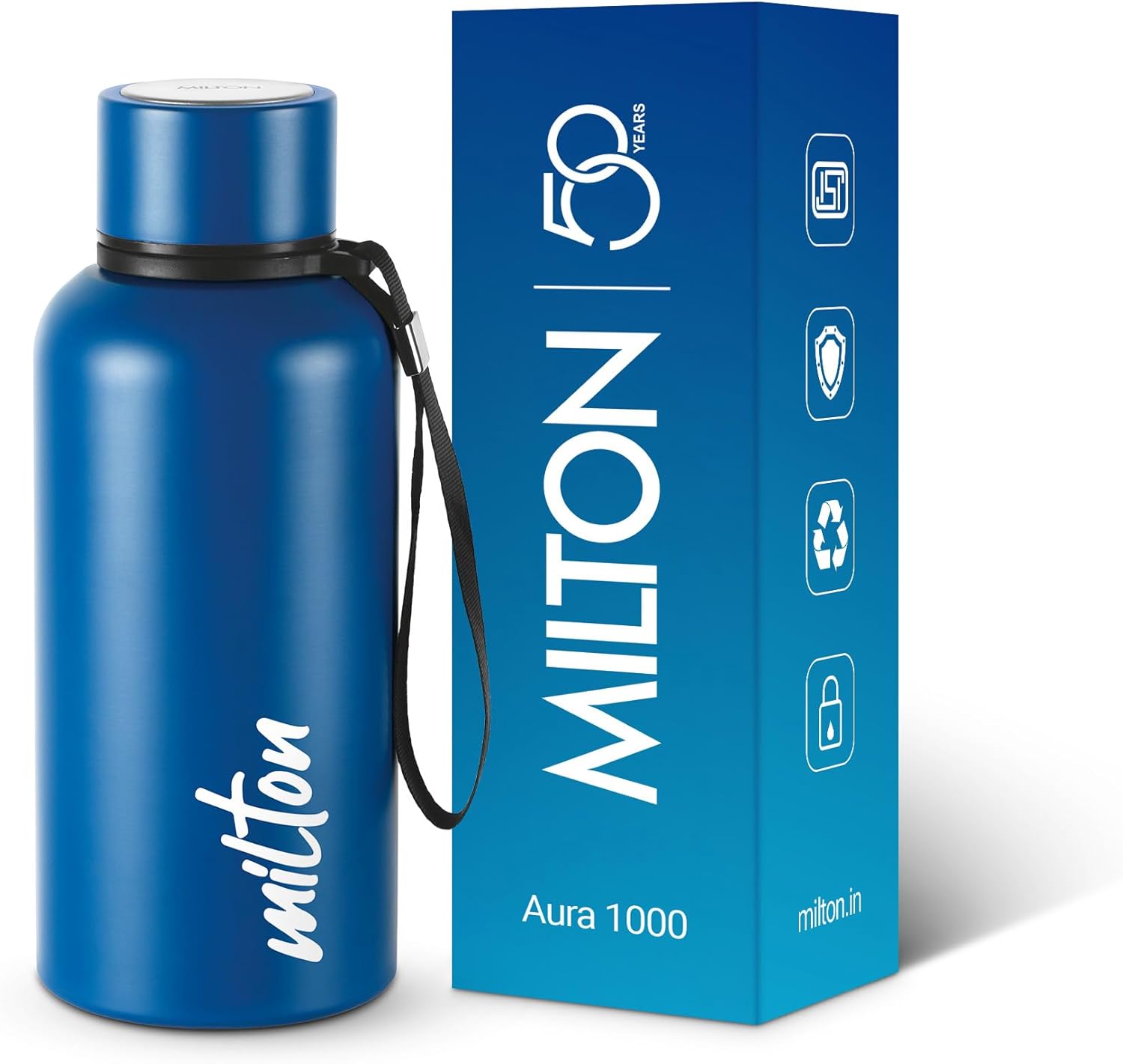 Milton Aura 500 Thermosteel Water Bottle 520 ml Hot Cold