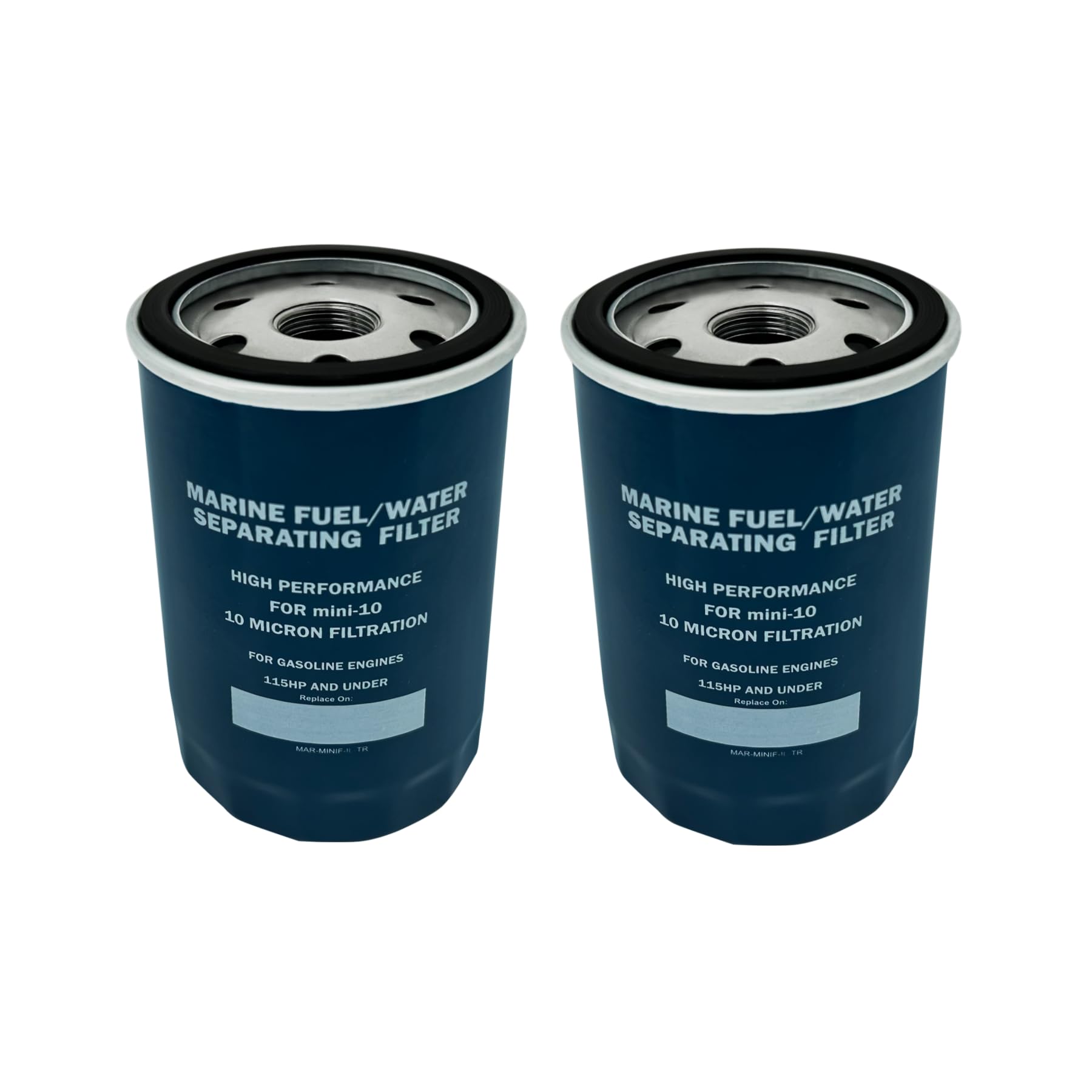 Marine Fuel Water Separating Filter Si-era 18-7865 Compatible with Ya-mah Mini-10 10 micron Outboard Engines MAR-MINIF-IL-TR MAR-MIOAS-00-00 -2 pack