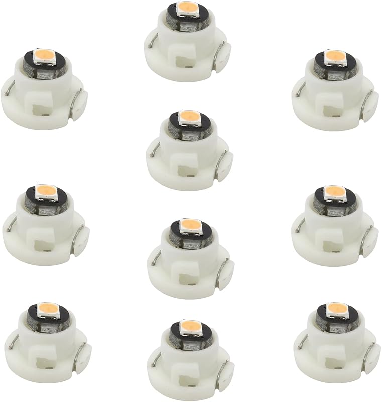 Lâmpadas LED T4.2 Neo Wedge WLJH rosa 12 V para painel de controle climático – Pacote com 10