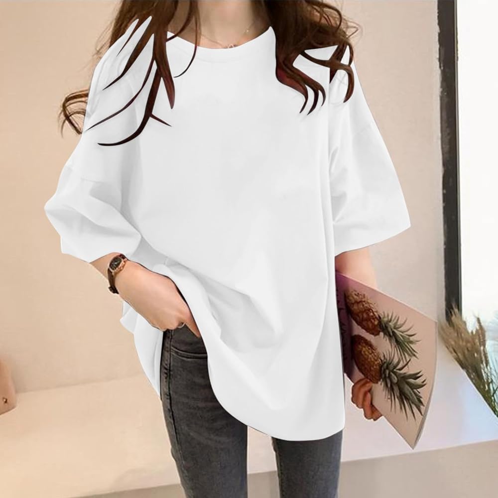 Amazon | [amosjoption] tシャツ 無地 レディース トップス