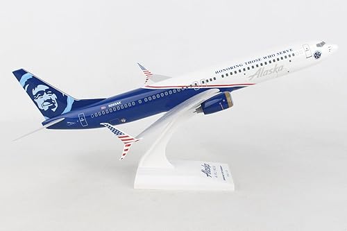 Miniatura 8 de Daron SkyMarks Alaska 737-900 Veteranos Avión 1/130 (SKR917)