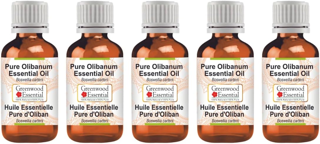 Greenwood Essential Olibanum Essential Oil (Boswellia carterii) Pure | Non-Sticky | Non-Greasy | Lightweight | Men & Women | All Skin Types | Steam Distilled 5ml (0.16 oz) image 4