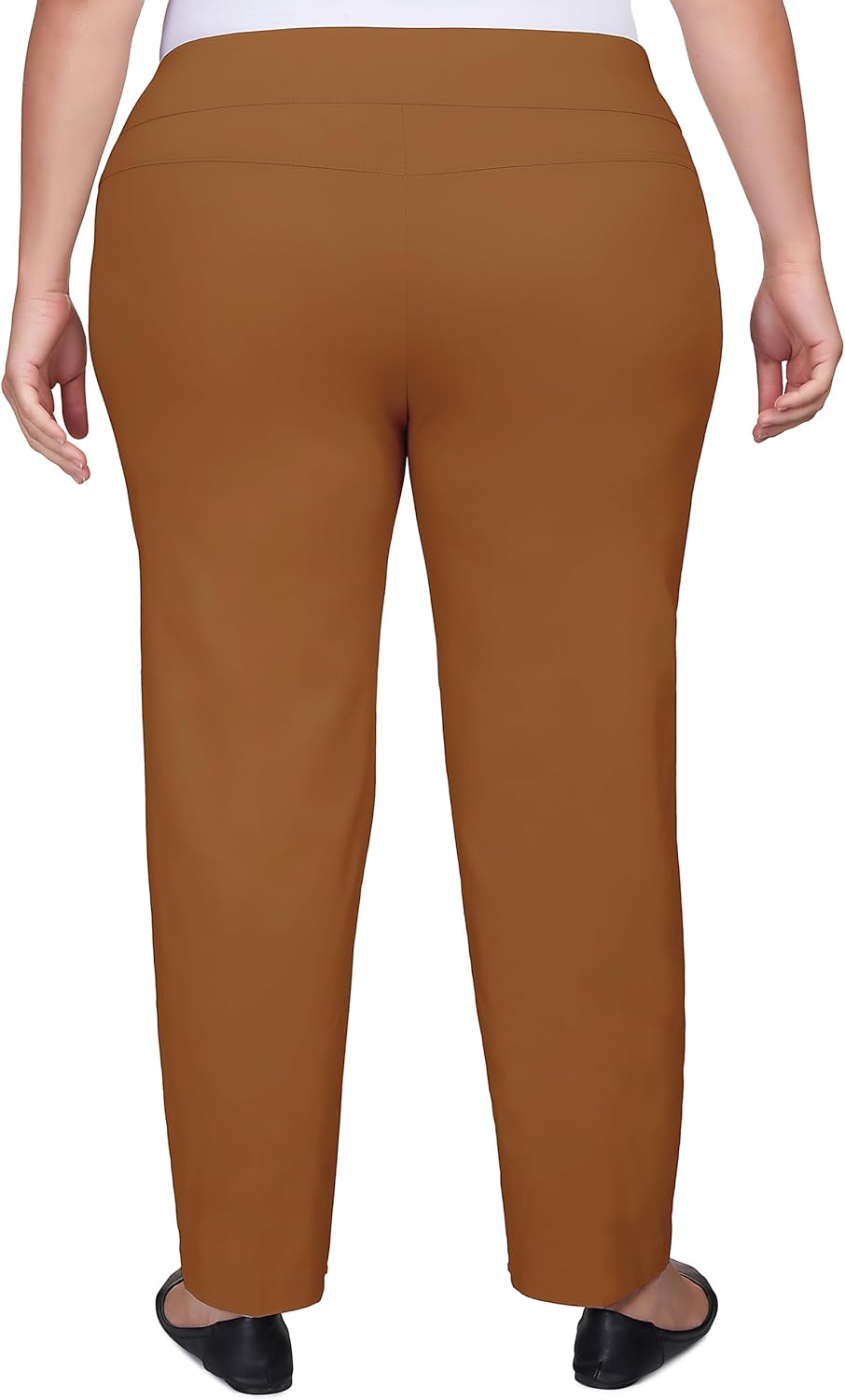 Ruby Rd. Womens Ruby Rd. Womens Plus-Size Mid-Rise Pull-on Straight Solar Millennium Tech Pant - Image 2