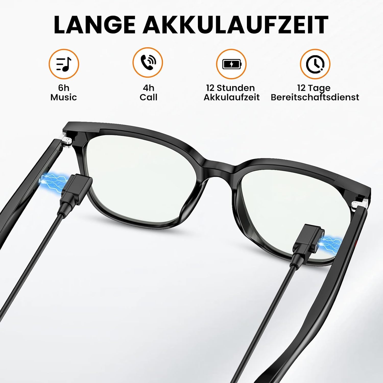 Mingtawn 2026 Smart-Brille für Damen & Herren, 32g Ultraleicht, HD-Telefonie, Musik-/Sprachsteuerung, Bluetooth-Sonnenbrille mit photochromen Gläsern – ideal für Alltag und Reisen（Schwarz）