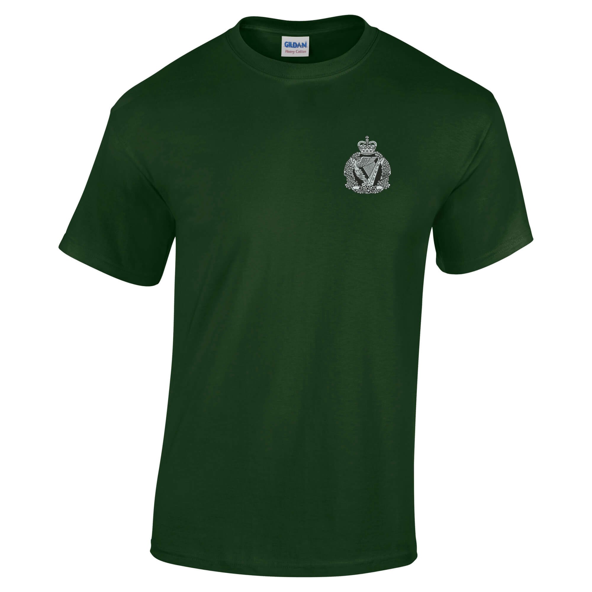 Pineapple Joe's Men's Forest Green Royal Irish Regit Embroidered T-Shirt - Large
