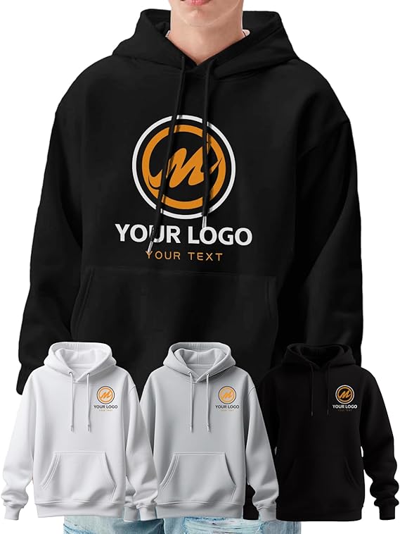 Amazon.com: Sudadera con capucha personalizada, diseña la tuya, sudadera con capucha personalizada para hombres y mujeres, sudaderas personalizadas unisex con estampado frontal y trasero, Negro -, 3XL : Ropa, Zapatos y Joyería