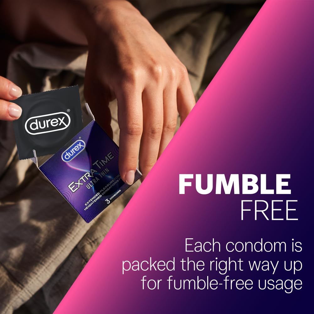 Durex Extra Time Ultra Thin Condom 10 Count 4