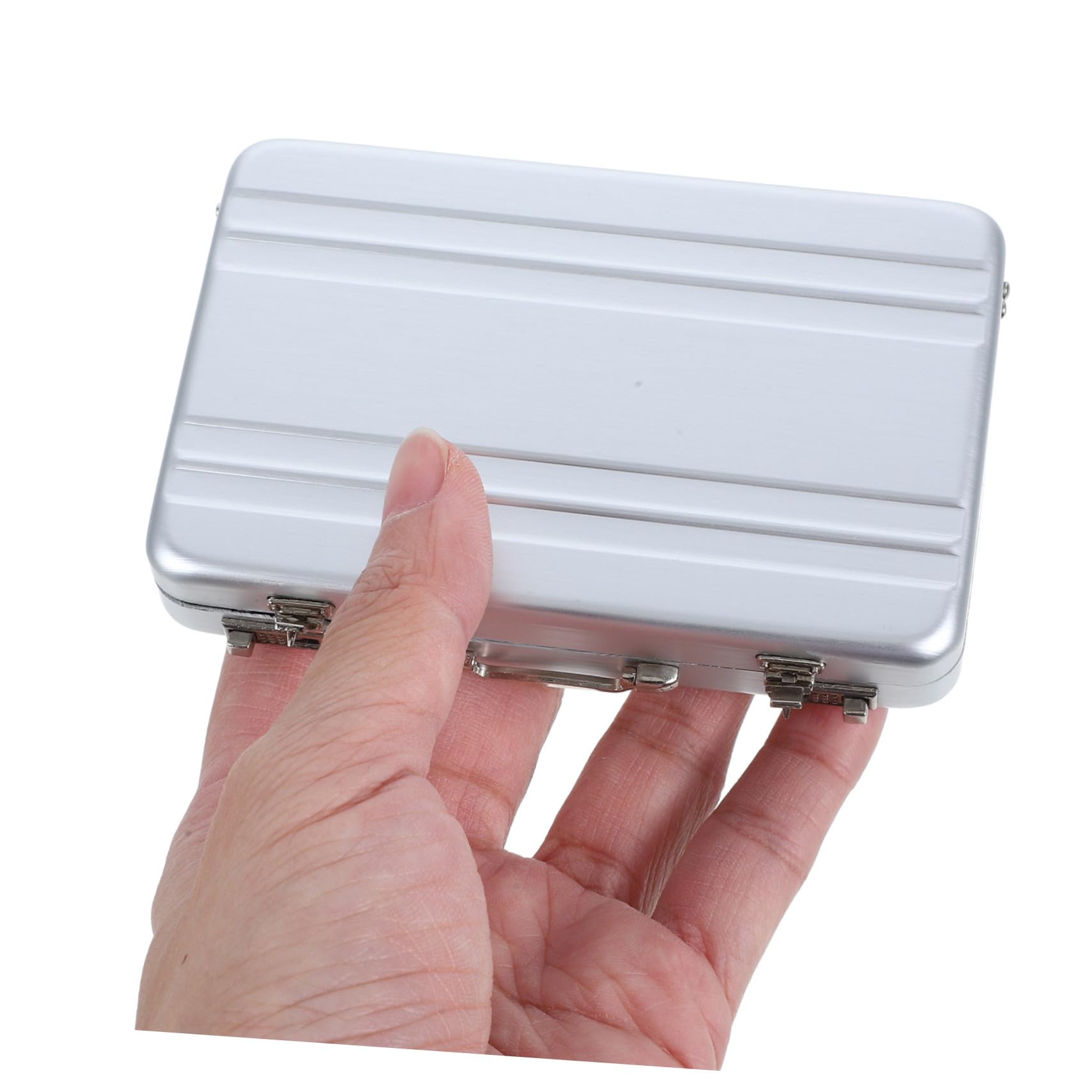 Gadpiparty 4 Piezas Caja de Almacenamiento Tarjetas de Visita de Caja Fuerte Portátil y Práctica Organizador de Tarjetas con Capacidad y Material Resistente