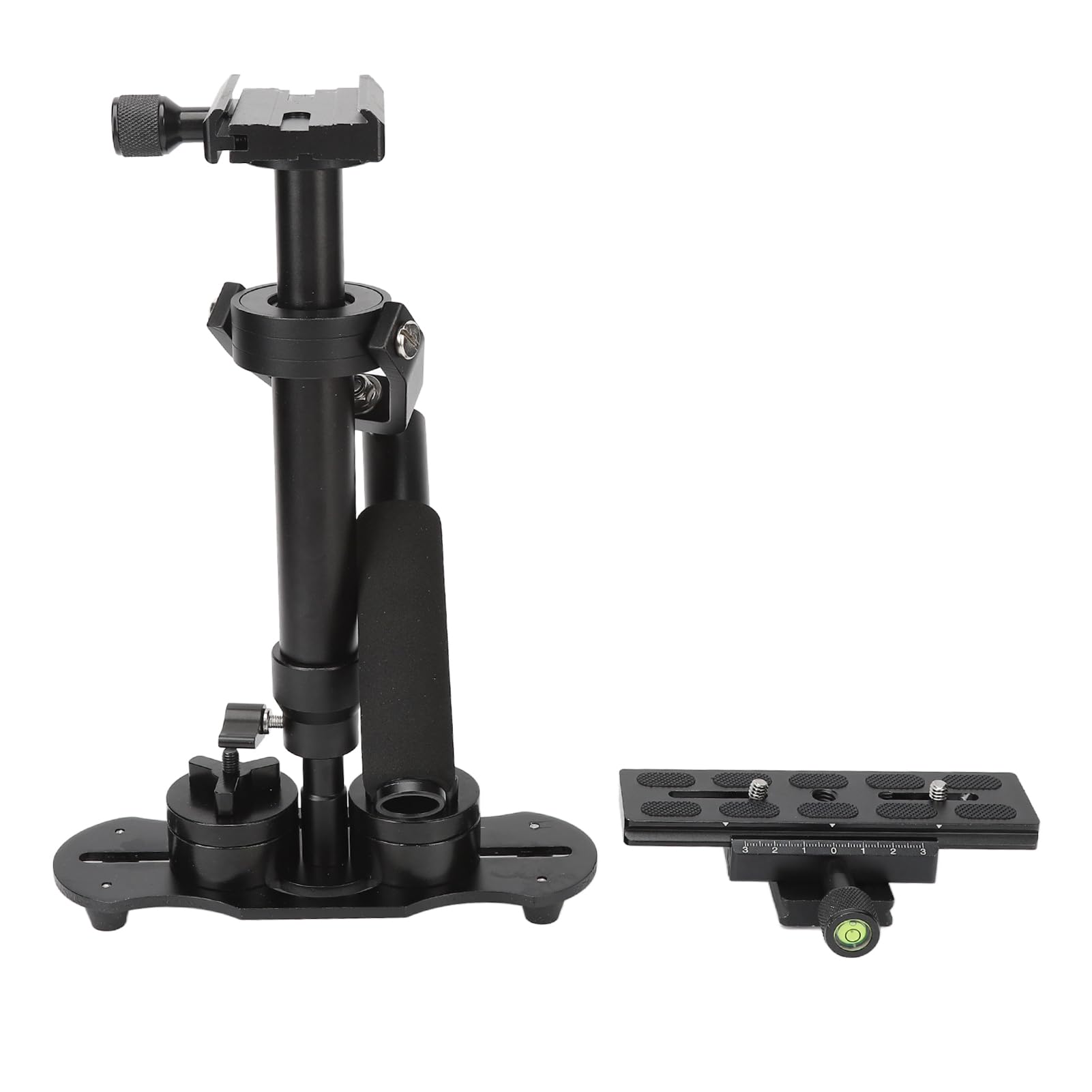 Estabilizador de Cámara de Vídeo Estabilizador Antivibración Portátil SLR Ligero de 3 Ejes para Grabación de Vídeo, Aleación de Aluminio, Extensión de 10 Cm de