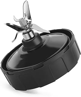 NLSD Replacement Parts Blender Blade Assembly Fits Nutri Ninja Auto iQ BL480 30 BL482 BL681A 30 BL682 BL640 7 Fins, Black