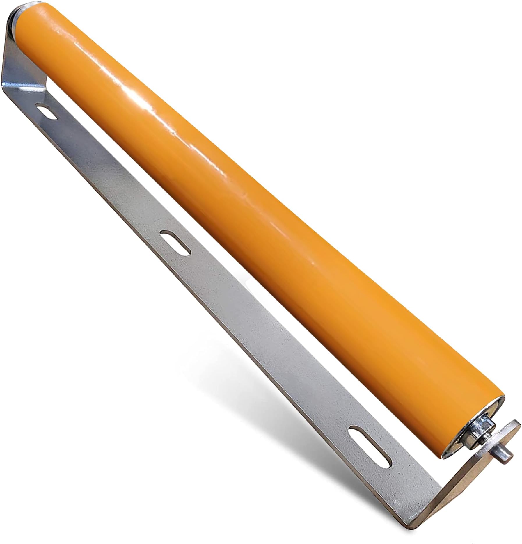 Ultimation Heavy Duty Polyurethane Coated Roller with Brackets – Industrial Conveyor Roller for Smooth Material Handling, Kayak & Boat Loaders, Load Assist for Trailers, 1.5″ Diameter, 15″ Frame