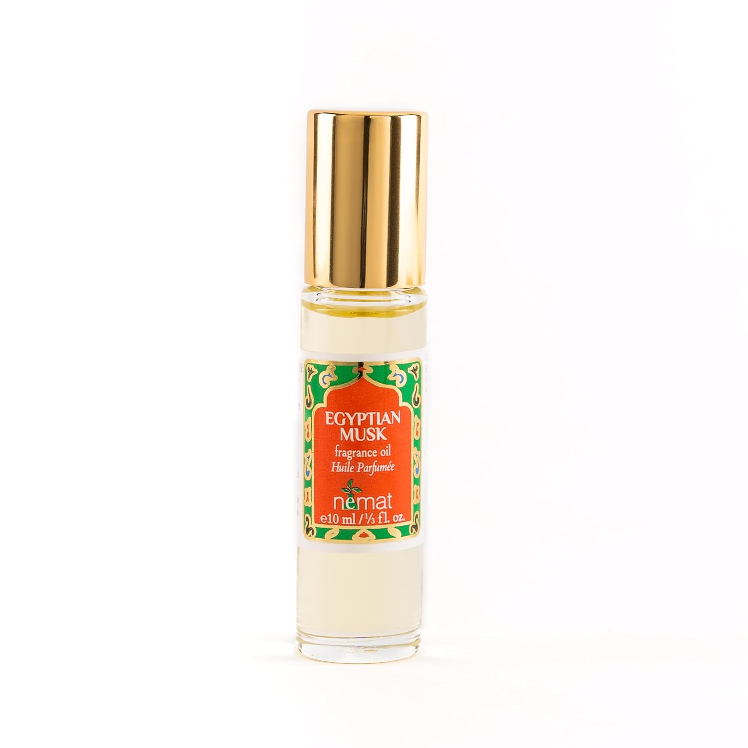 Egyptian Musk Perfume Oil Roll-On – Egyptian Fragrance Oil Roller (No Alcohol) Perfumes for Women and Men by Nemat Fragrances, 10 ml / 0.33 fl Oz