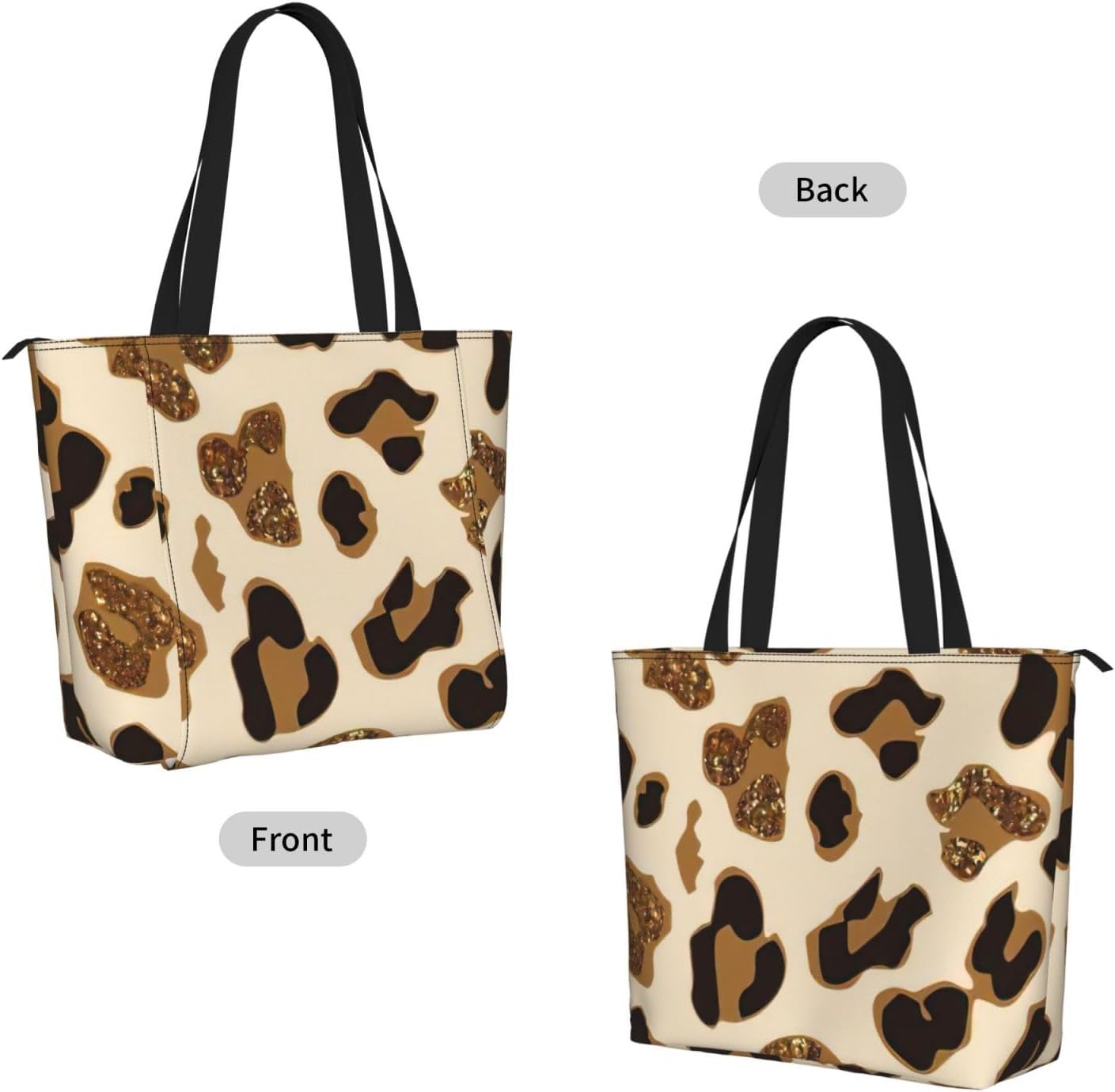 Zwierzę Leopard Print — лёгкая сумка для коврика для йоги с молнией, портативная женская пляжная сумка, прочная спортивная сумка, аксессуары для йоги