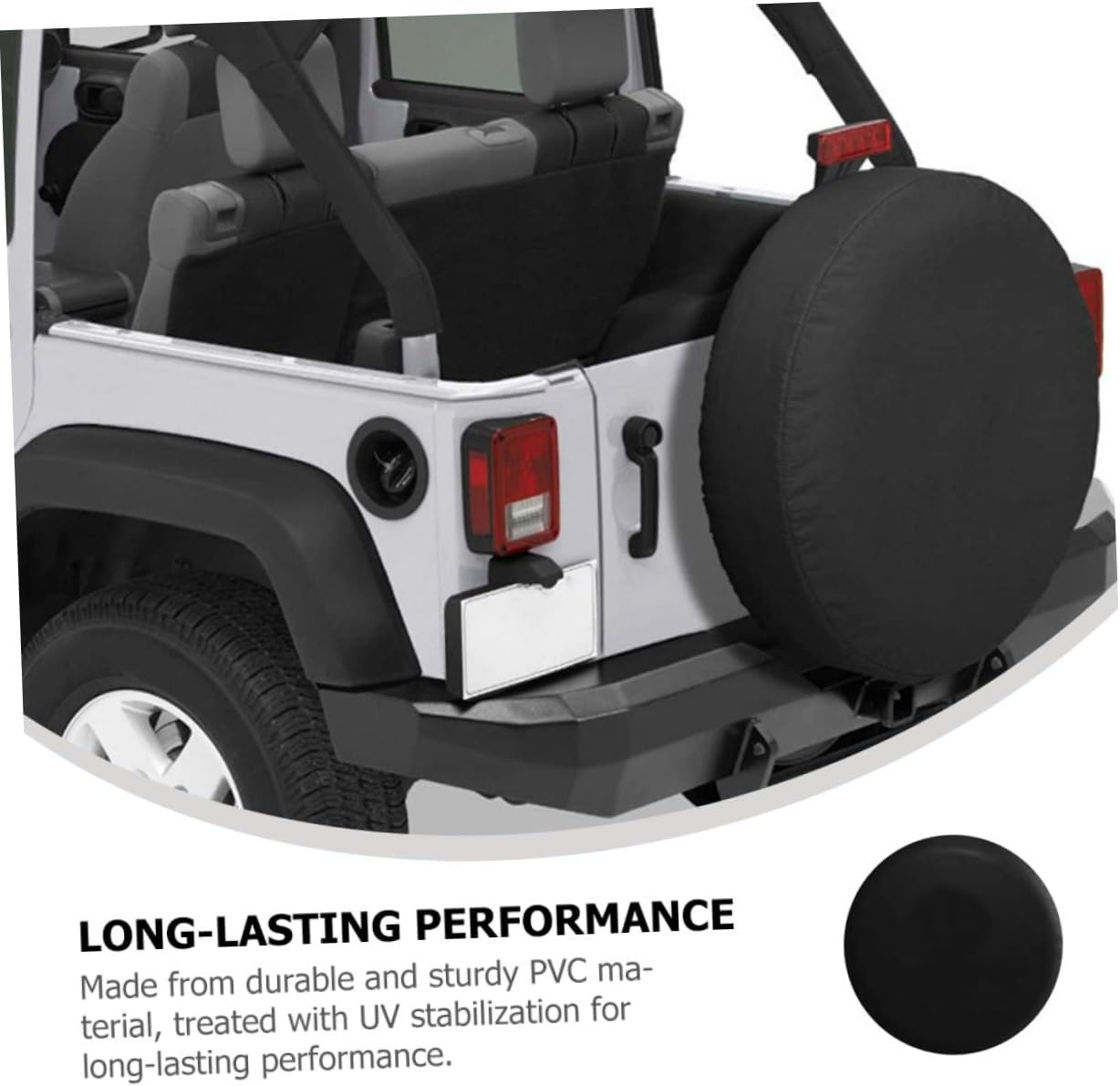 Rv Tire Cover PVC Spare Wheel Protector 13 Inch for Trailers
