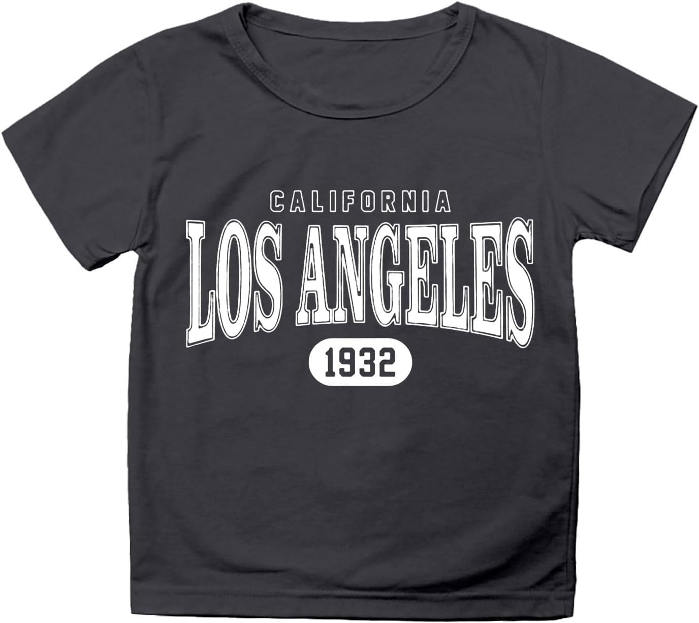 Toddler Girls T Shirts Short Sleeve Casual Summer Crewneck Letter Unisex Kids T-Shirts Basic Outdoor Athletic-Fit Play Wear