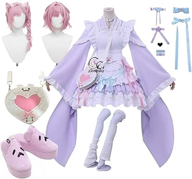 Amazon.co.jp: GGcosplay 結城さくな 新衣装記念グッズ2025 和風メイド