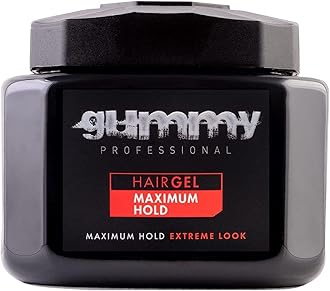 Gummy Hair Gel Maximum Hold Extreme Look 23.5 Ounce (700ml) (Pack of 6)