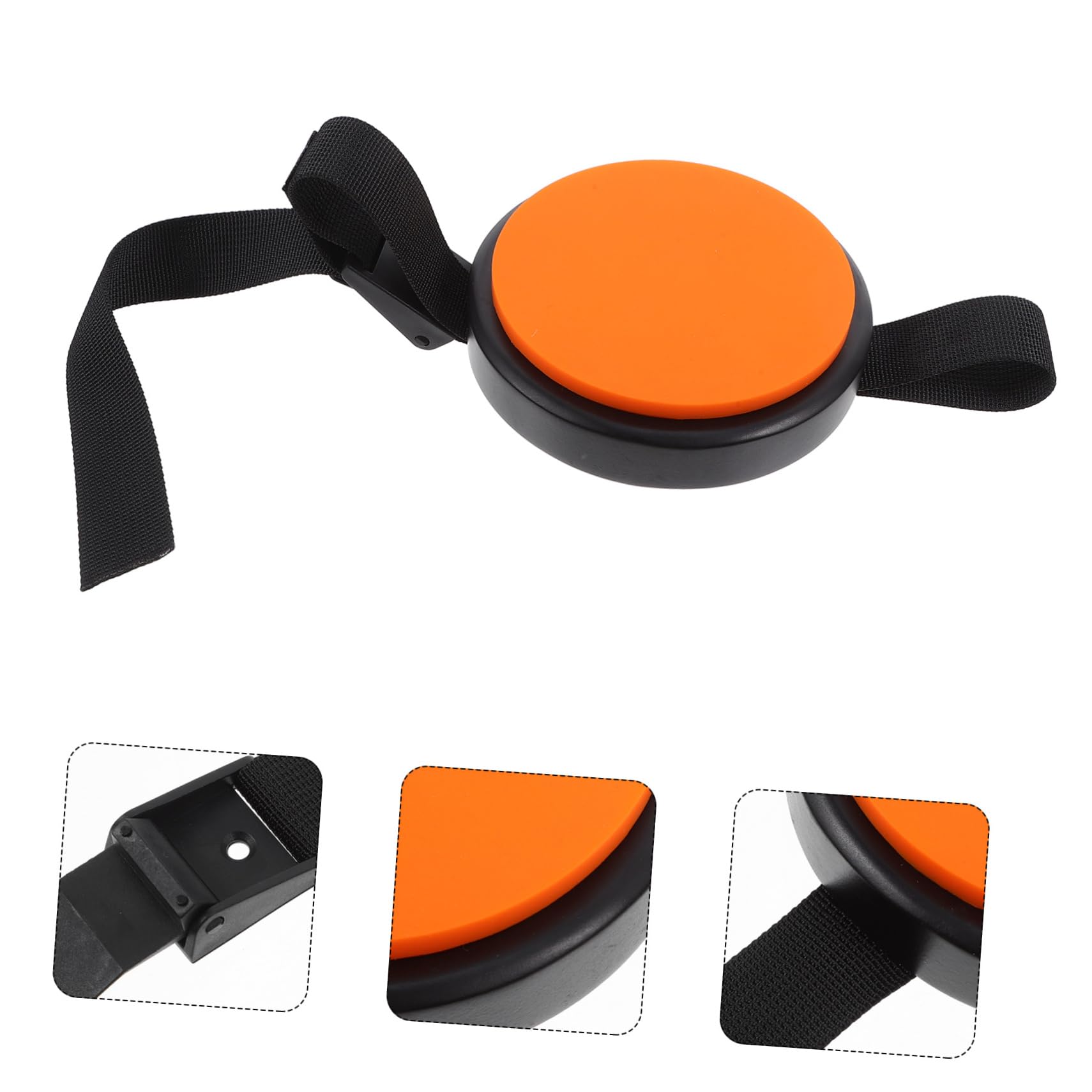 Yardwe Almohadilla De Práctica Para Batería De Silicona Naranja Portátil Correa Ajustable, Pad De Batería Silencioso Para Uso Casa y Entrenamiento De Percusión