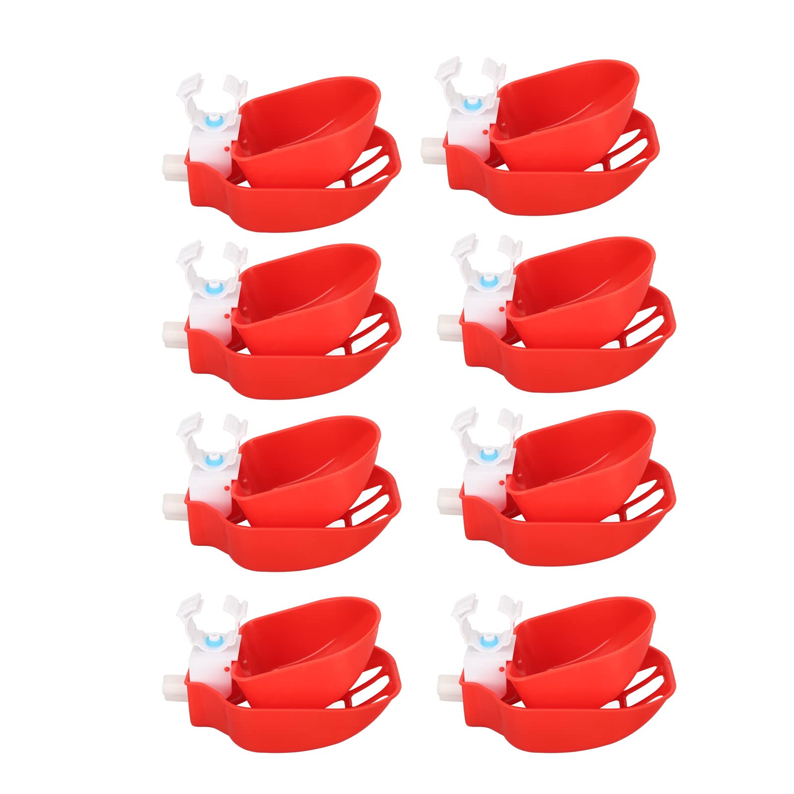 10 Vasos automáticos para Bebedero de Pollo, alimentador de Agua para Aves de Corral con Red para Pollitos, Pato, Ganso, Pavo, Conejito, Vaso de comedero para Pollo con diseño de