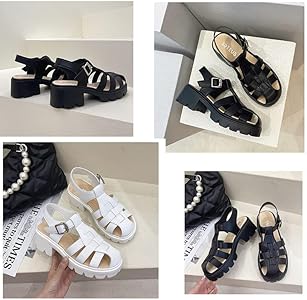 Amazon.com | AngryMonkey Women's Closed Toe Fisherman Platform