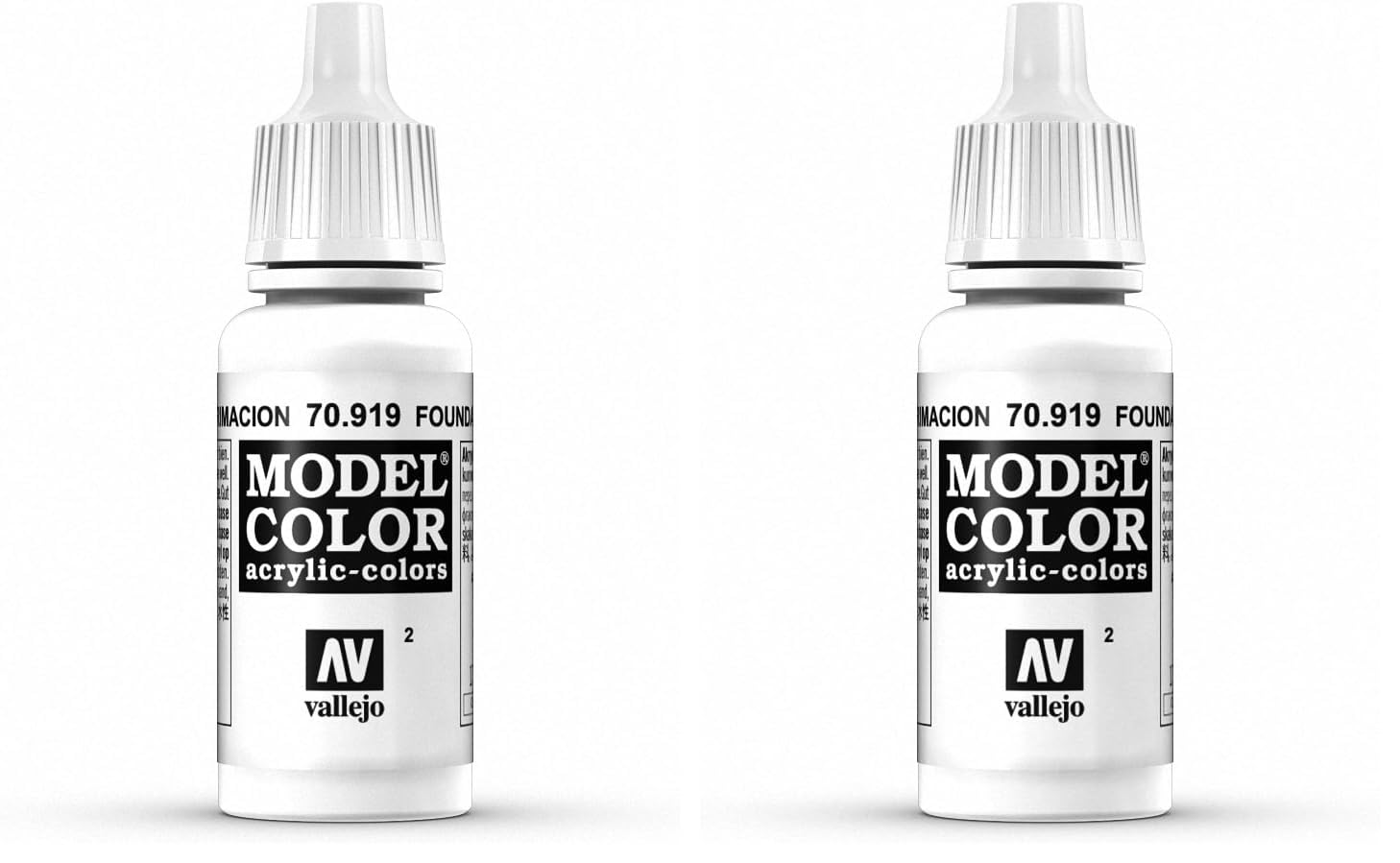 Vallejo Model Color 17 ml Acrylic Paint - Cold White — view 115