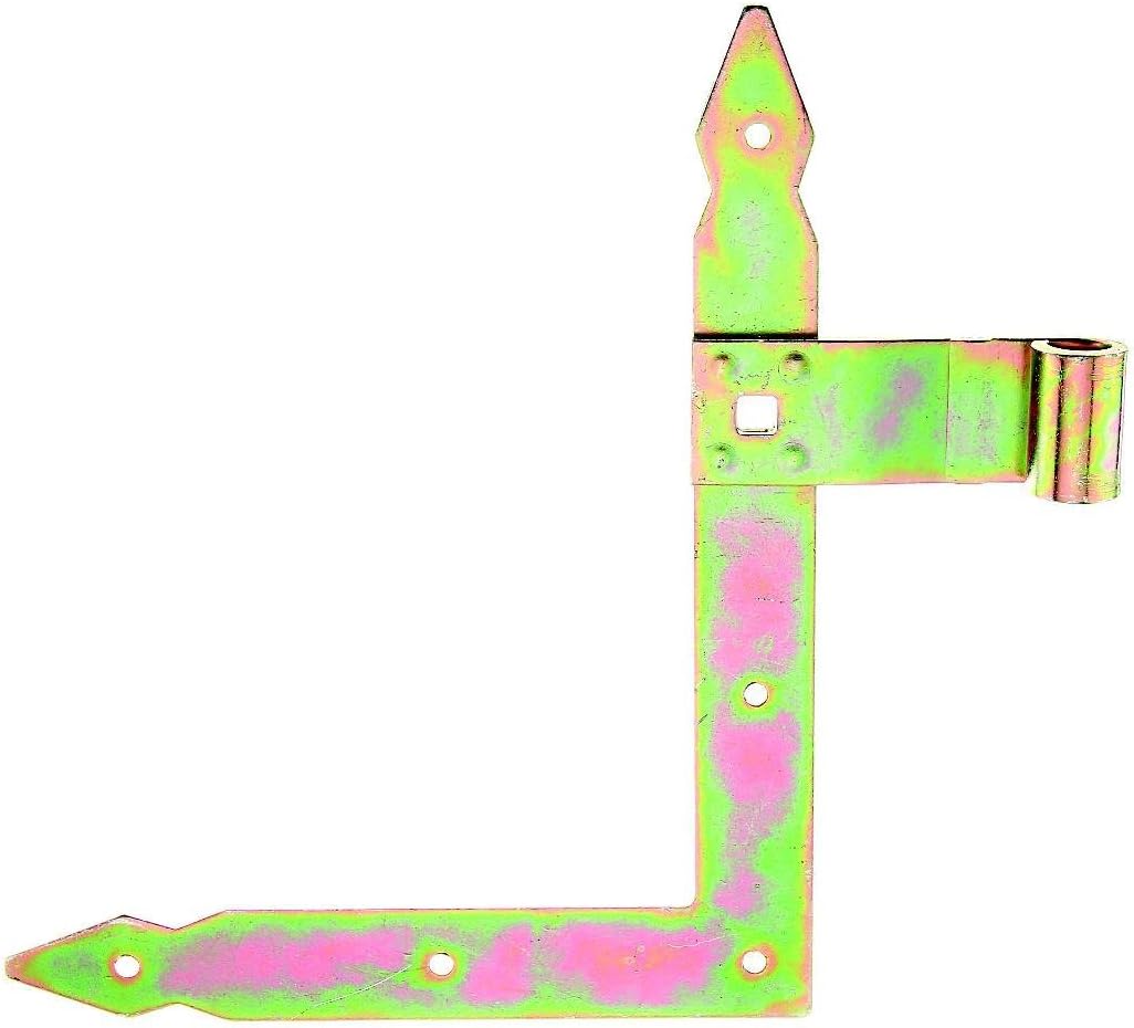 Gah-Alberts 312787 Window Shutter Corner Hinge Straight Decorative Tips/Top Yellow-Galvanised Rolle 13 mm/250 x 200 mm