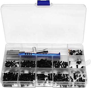 ShareGoo RC M2 M2.5 M3 Screws Bolt & Nuts Cross Sleeve Allen Wrench Swing Pin Kit Compatible with WLtoys 144001 1/14 RC Car Buggy,316Pcs/Set