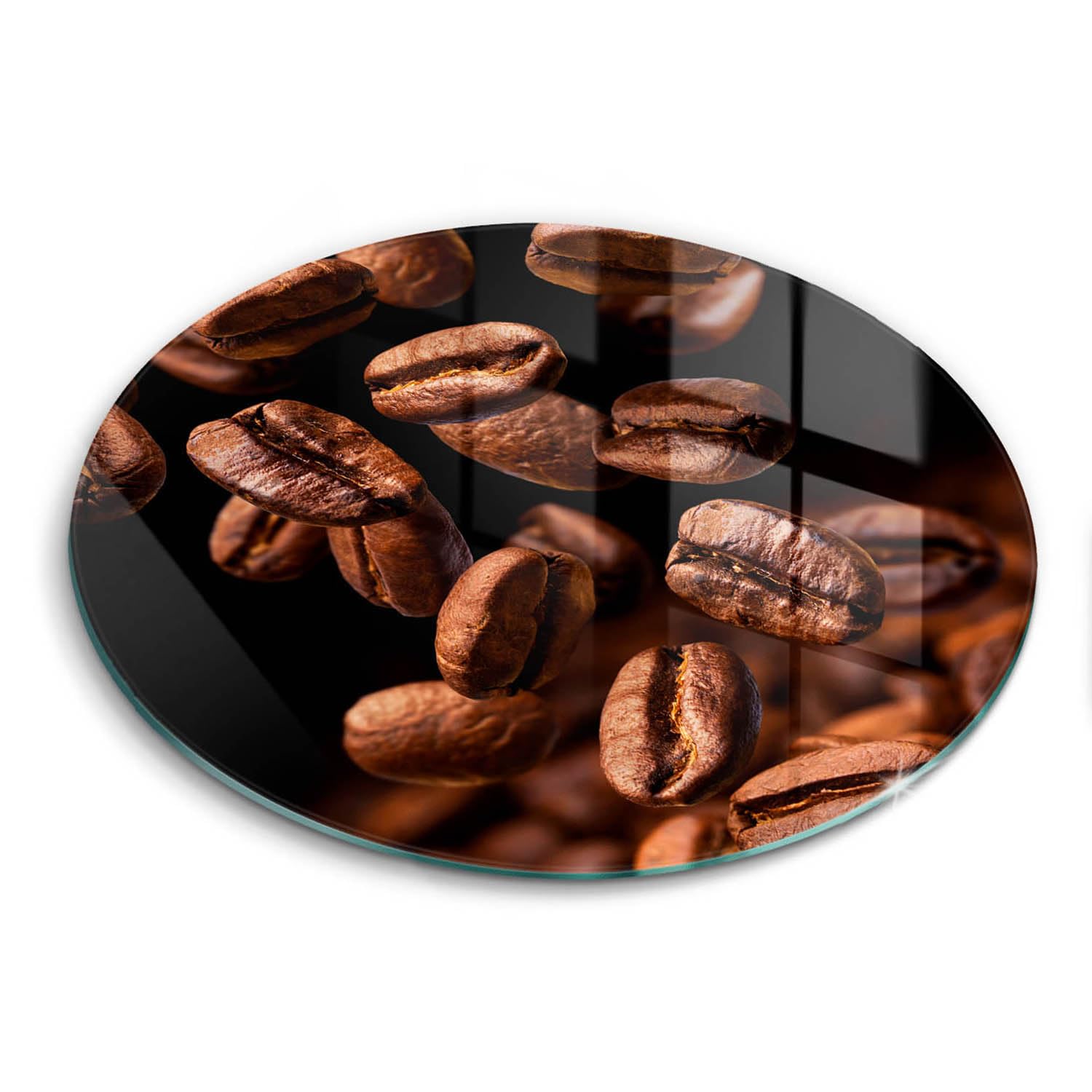 Planche à découper multifonctionnelle de 30cm résistante à la cuisson motif grains de café