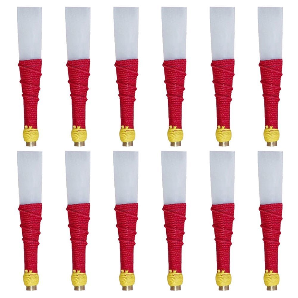 Tartan City NEUF Highland écossais Cornemuse synthétique Plastique Practise chanter avec tiges Lot de 12 pcs de rouge