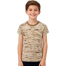 Kids Camo T-Shirt,Summer Tee for Boys & Girls
