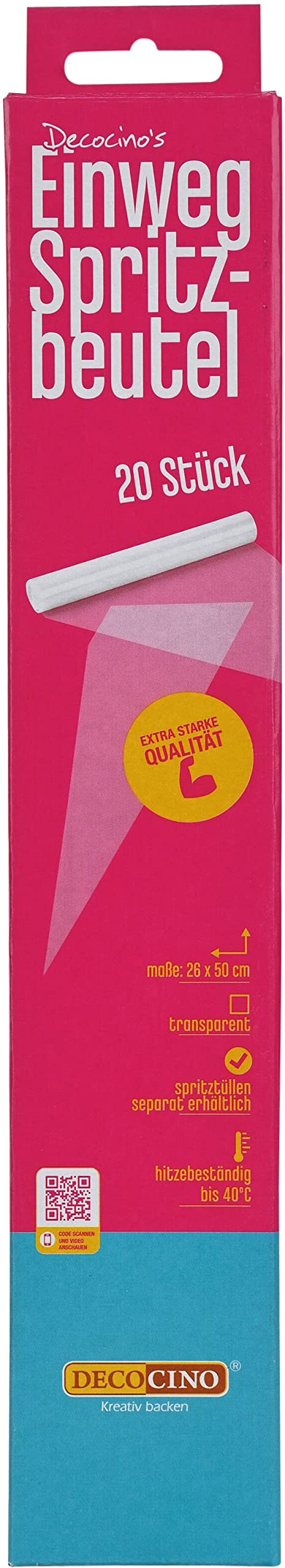 Decocino 34704 manga pastelera, plástico