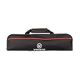 Chef Knife Bag(5 Slots), Knife Case Nylon Kitchen Storage Knife Carrying Pouch Red