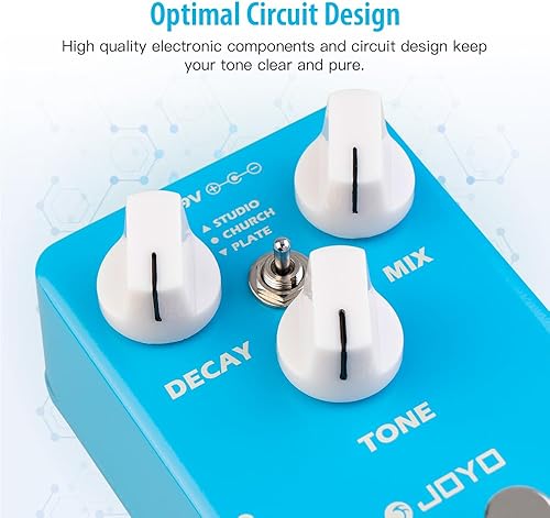 Miniatura 9 de JOYO Pedal de efecto de guitarra de metal moderno de alta ganancia con diferentes estilos de tono para guitarra eléctrica, True Bypass (Llama oscura