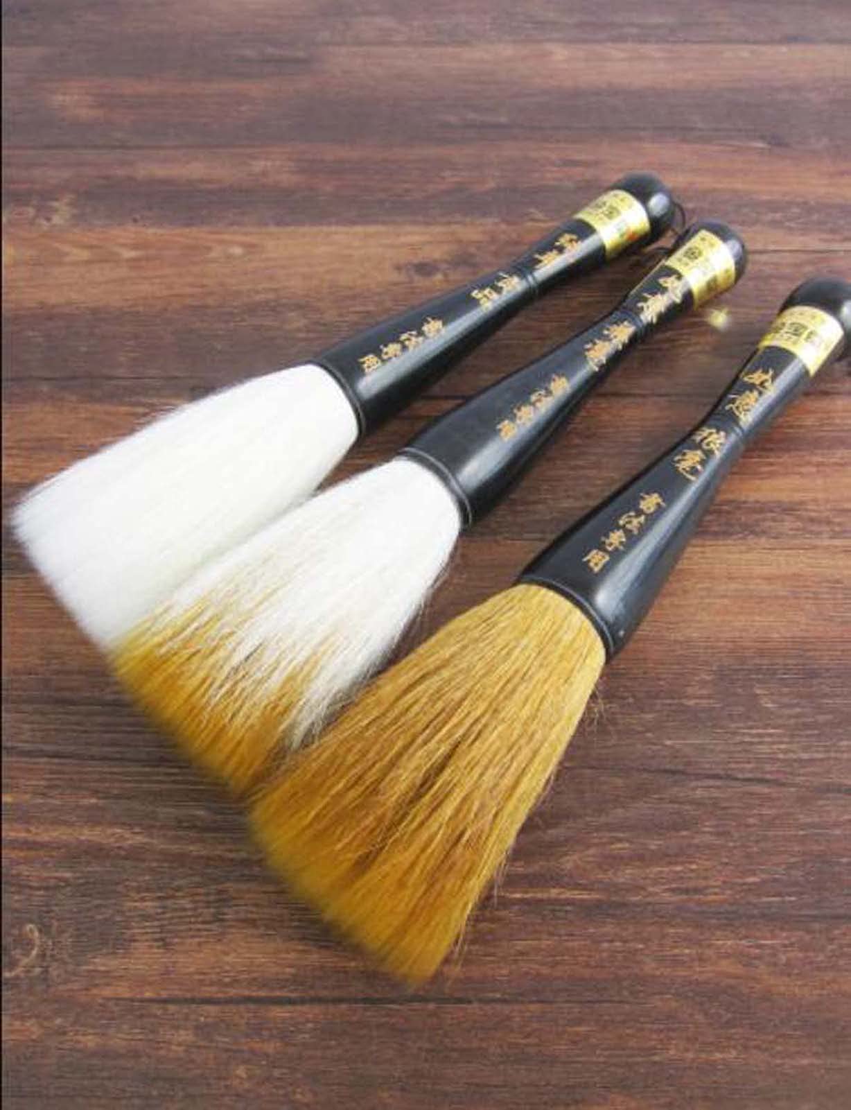 Eccellente grande pennello per calligrafia cinese, pennello premium per pittura dei capelli scrittura Sumi pennello disegno acquerello Kanji pennello