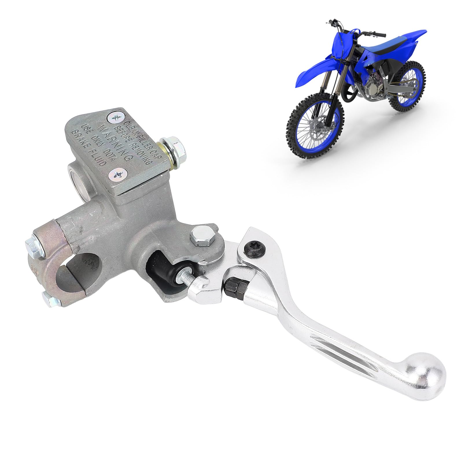 Conjunto de Cilindro Maestro de Freno Delantero 5XC W2587 00 00 Cilindro de Freno de Motocicleta de Metal de Alto Rendimiento de Frenado para YZ125 YZ125X 2008 a 2023